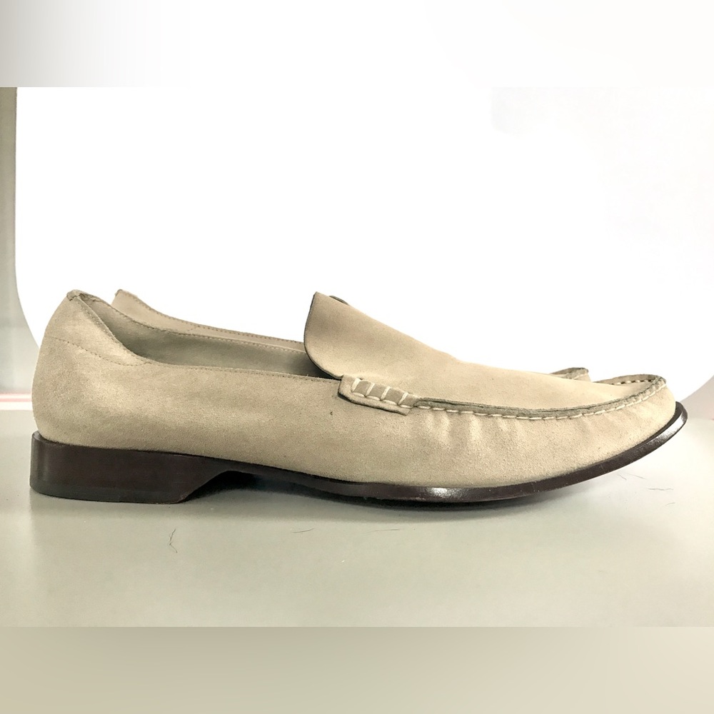 Costume National Homme Baige Suade Loafers, size 12
